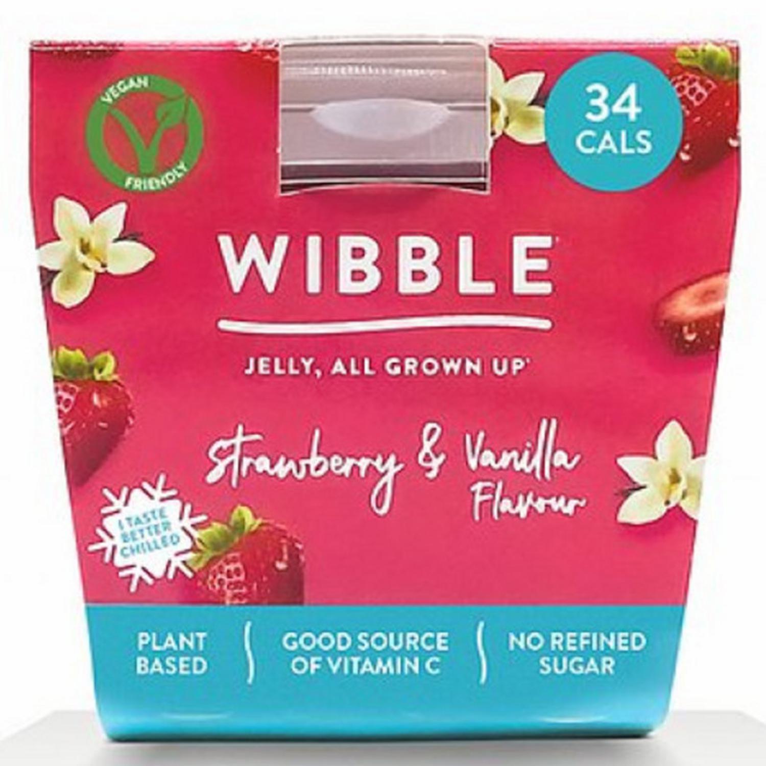 Strawberry and Vanilla Jelly Pot in 150g from Wibble