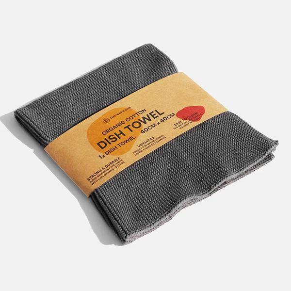  Organic Cotton Dish Towel Ash Grey