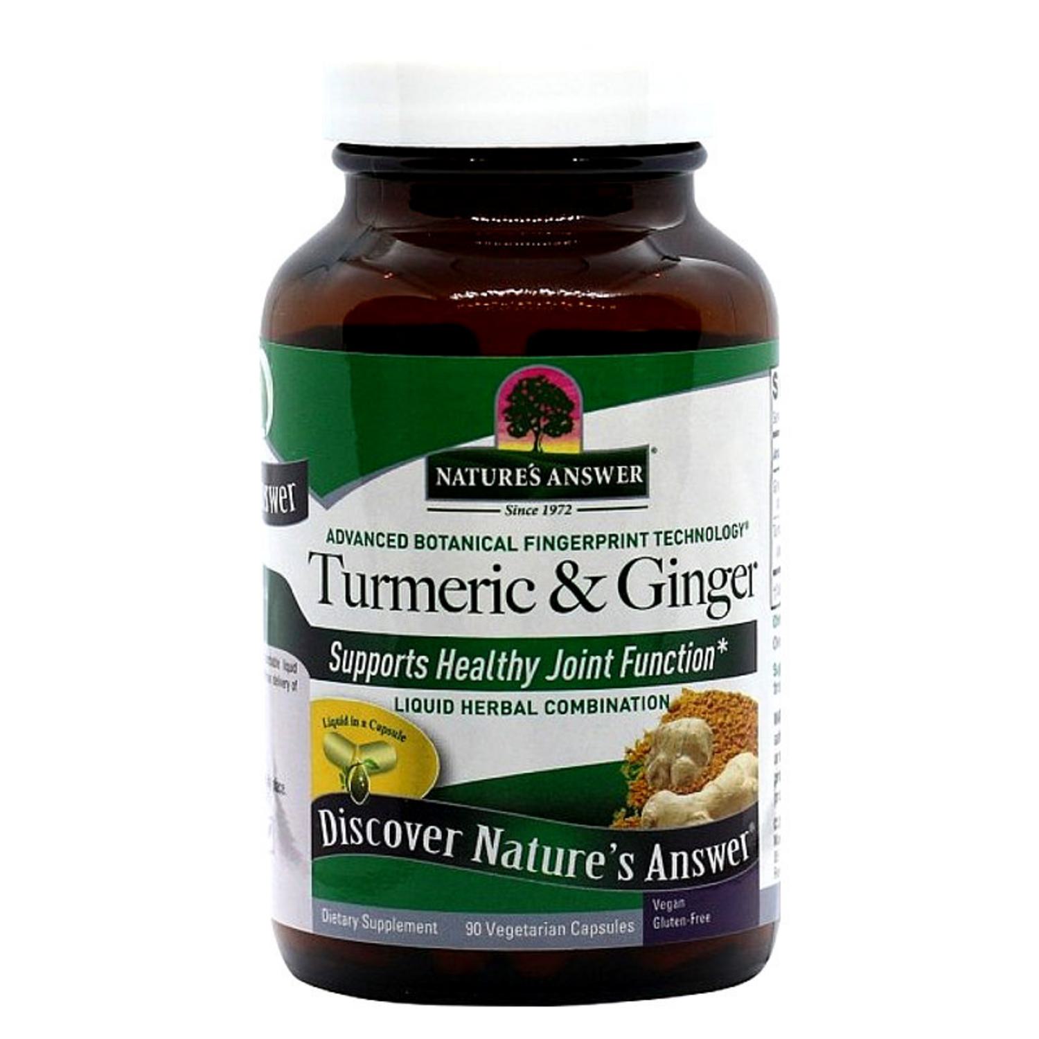 Turmeric and Ginger Capsules in 90caps from Nature's Answer