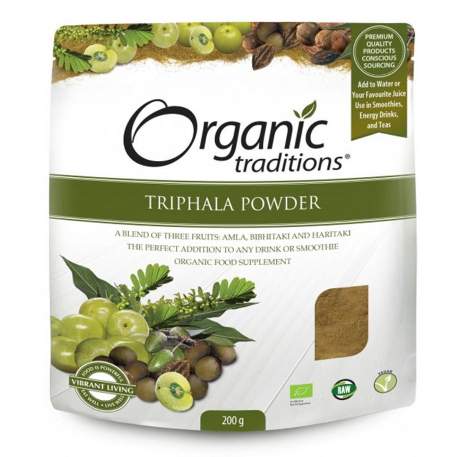 Triphala Powder in 200g from Organic Traditions