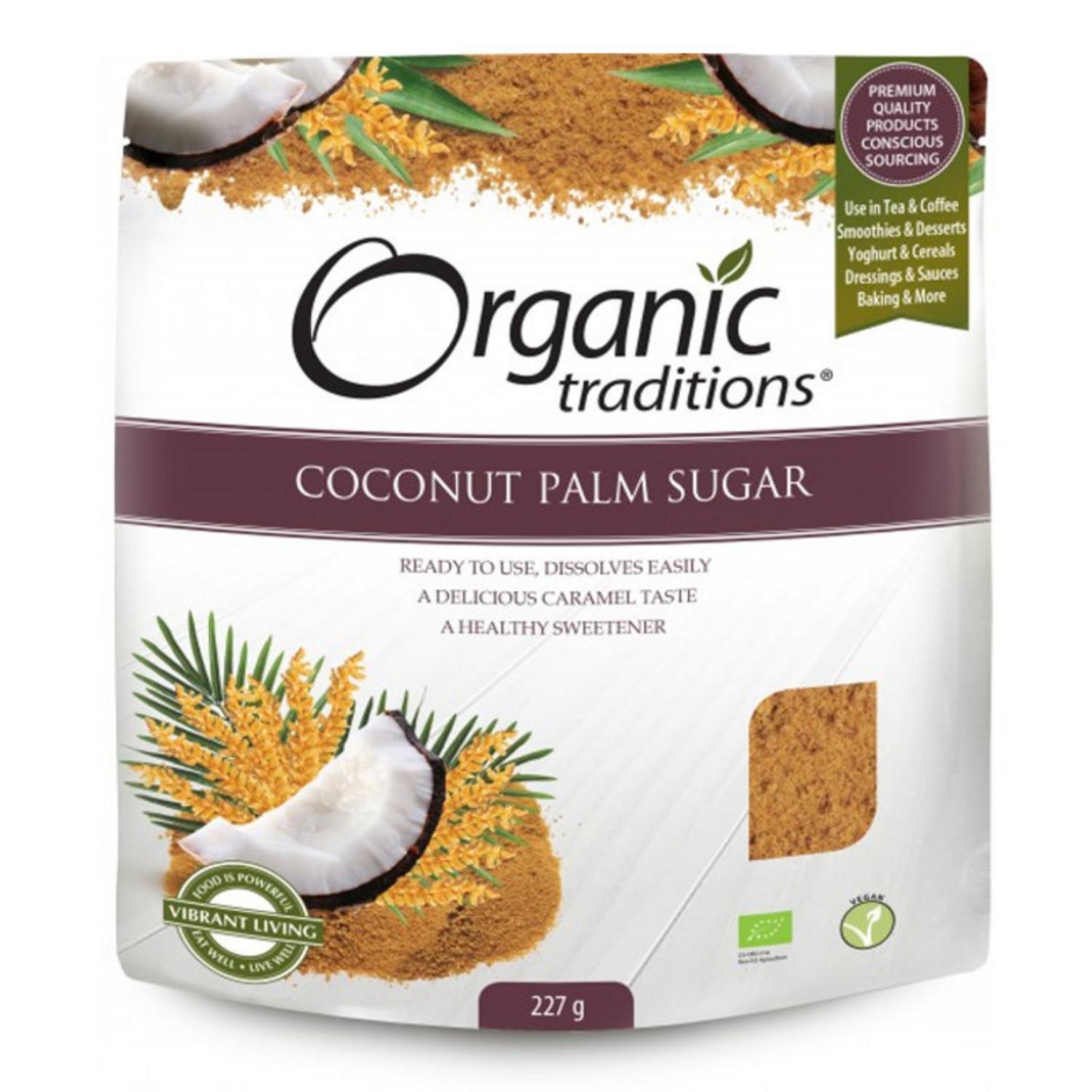 Coconut Palm Sugar in 200g from Organic Traditions