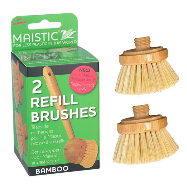  Bamboo Dishwasher Brush Replacement Heads