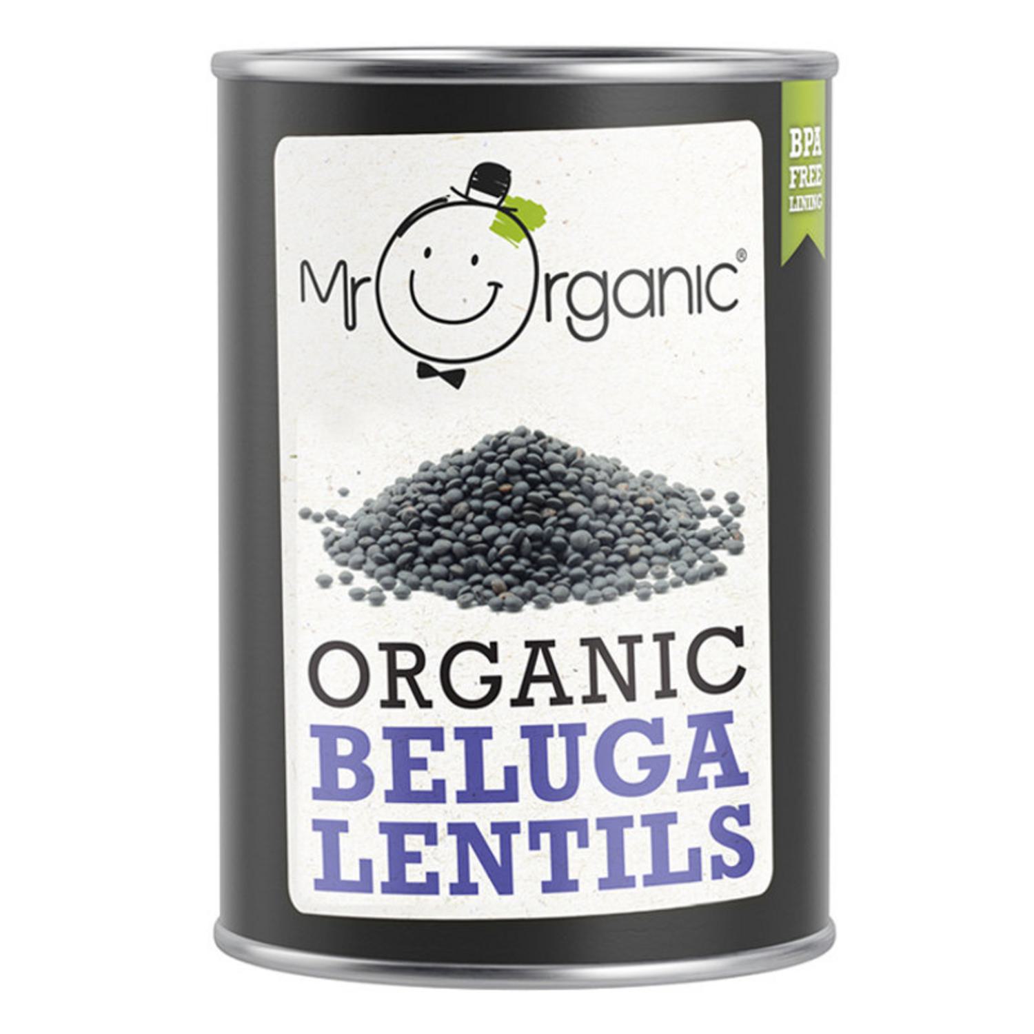 Organic Beluga Lentils in 400g from Mr Organic