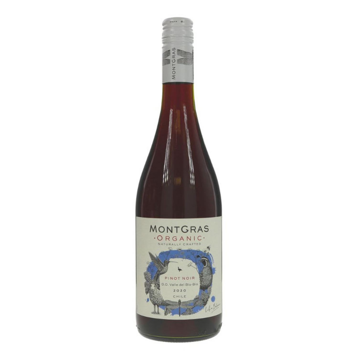 Organic Pinot Noir Red Wine in 750ml from MontGras