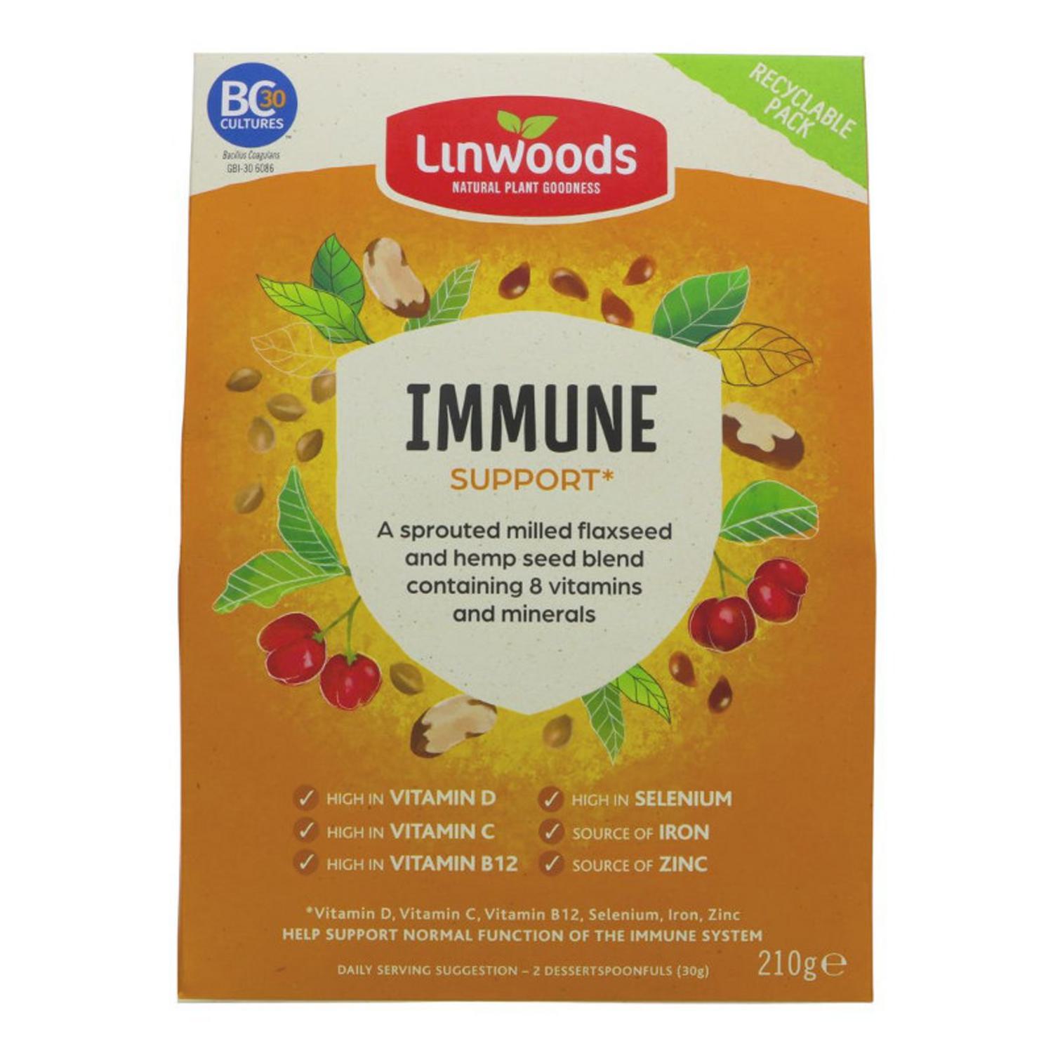 Immune Support Flaxseed and Hemp in 210g from Linwoods