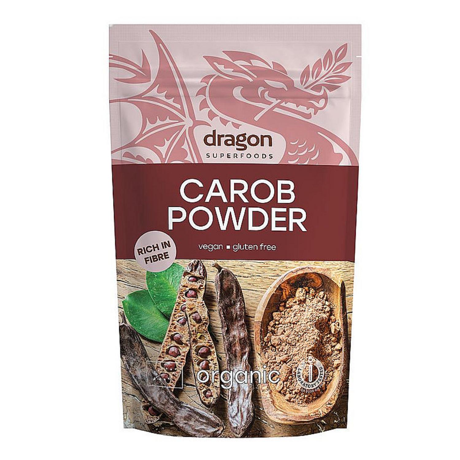 Organic Carob Powder in 200g from Dragon Superfoods
