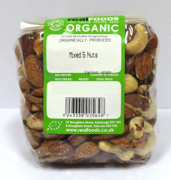 Mixed Nuts 5 Nuts ORGANIC