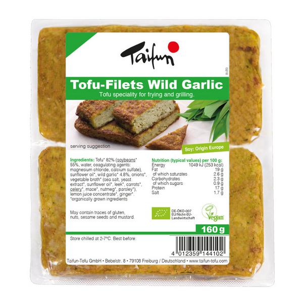 Wild Garlic Tofu Fillets Vegan, ORGANIC