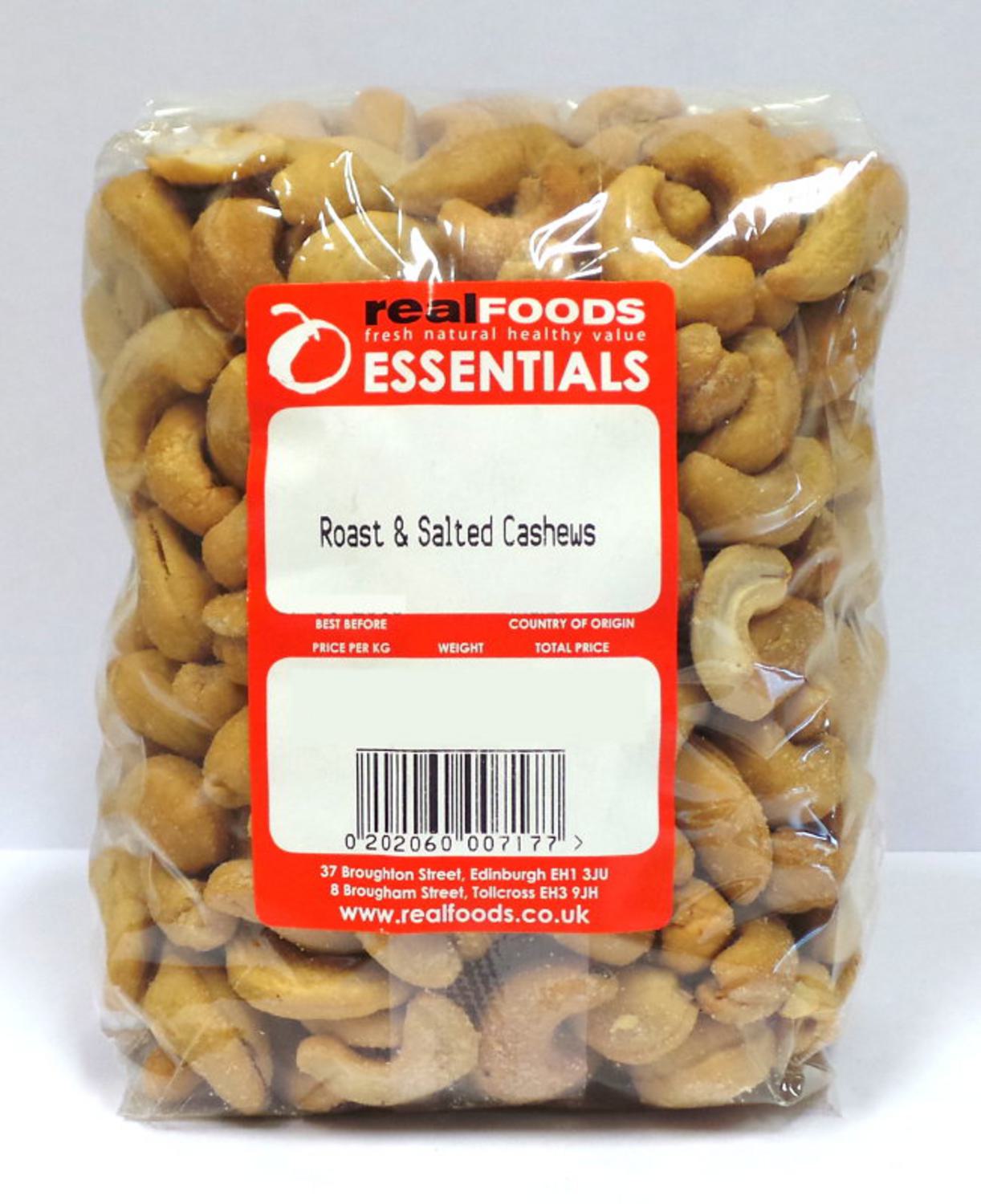 Salted cashews on sale