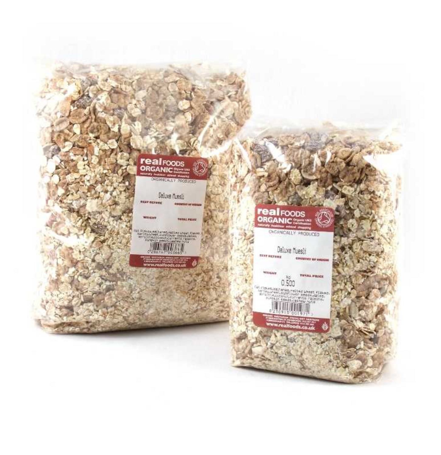 Organic Deluxe Muesli in 25Kg from Real Foods