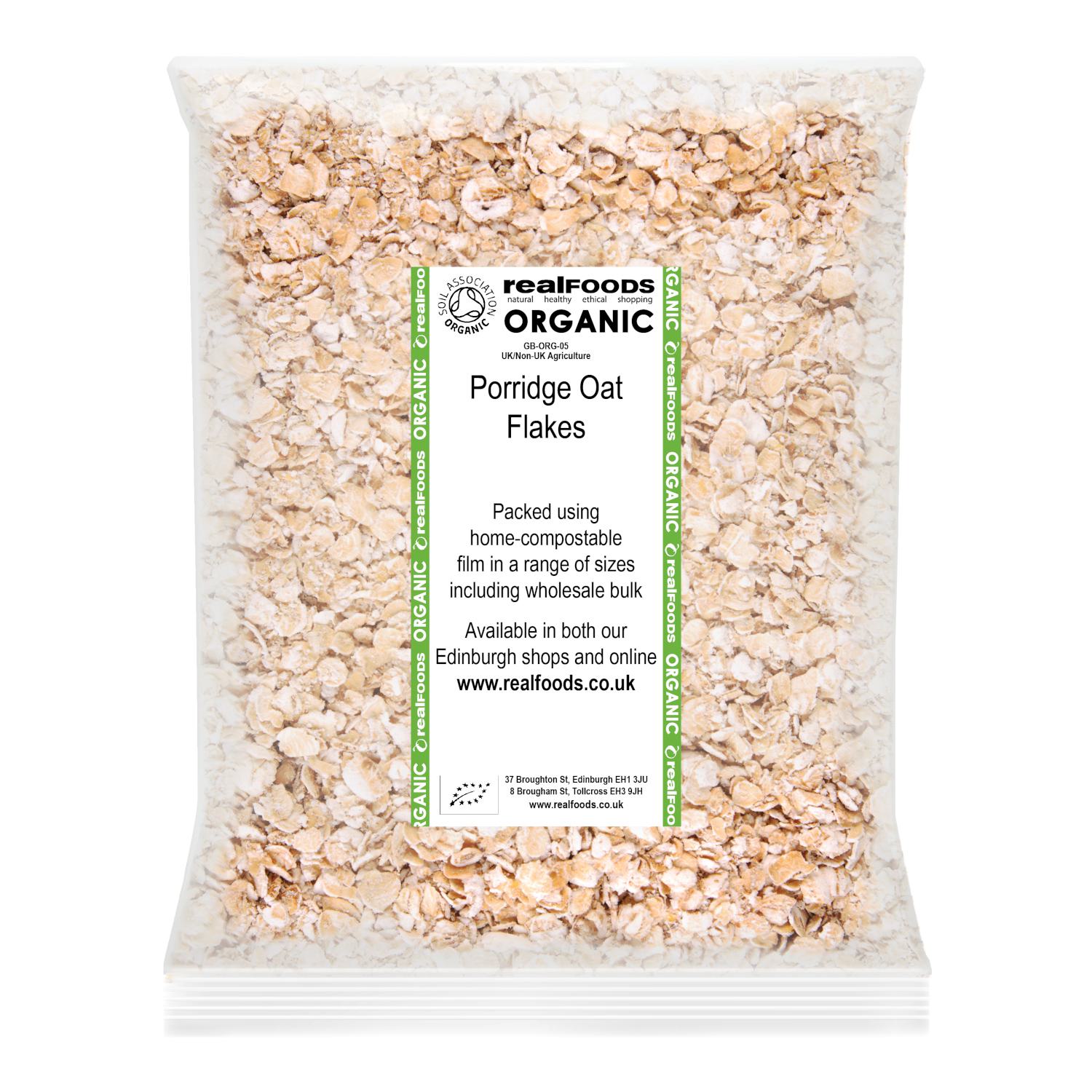 Organic Porridge Oat Flakes from Real Foods Buy Bulk Wholesale Online