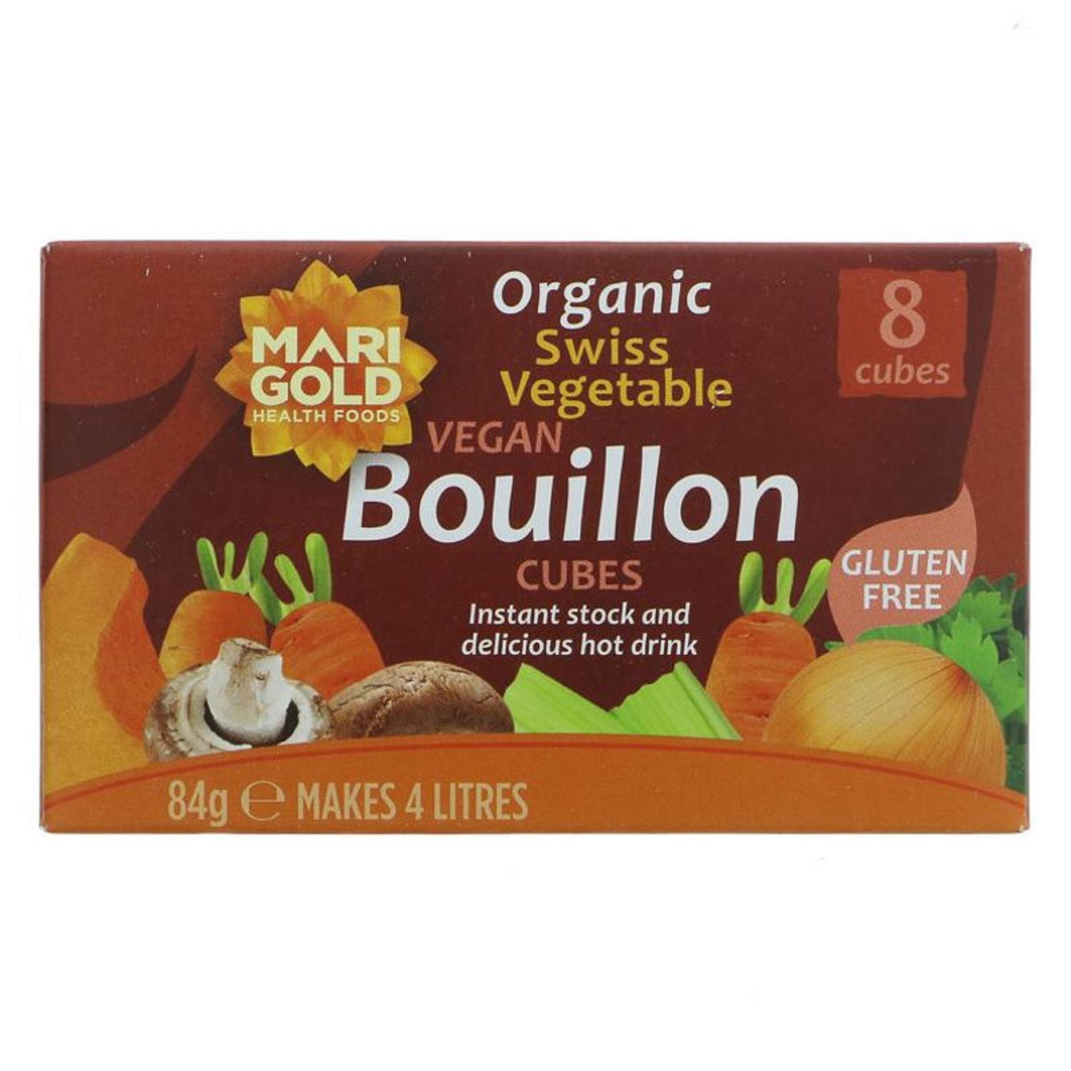 Organic Swiss Vegetable Bouillon Stock Cubes in 8cubes from Marigold