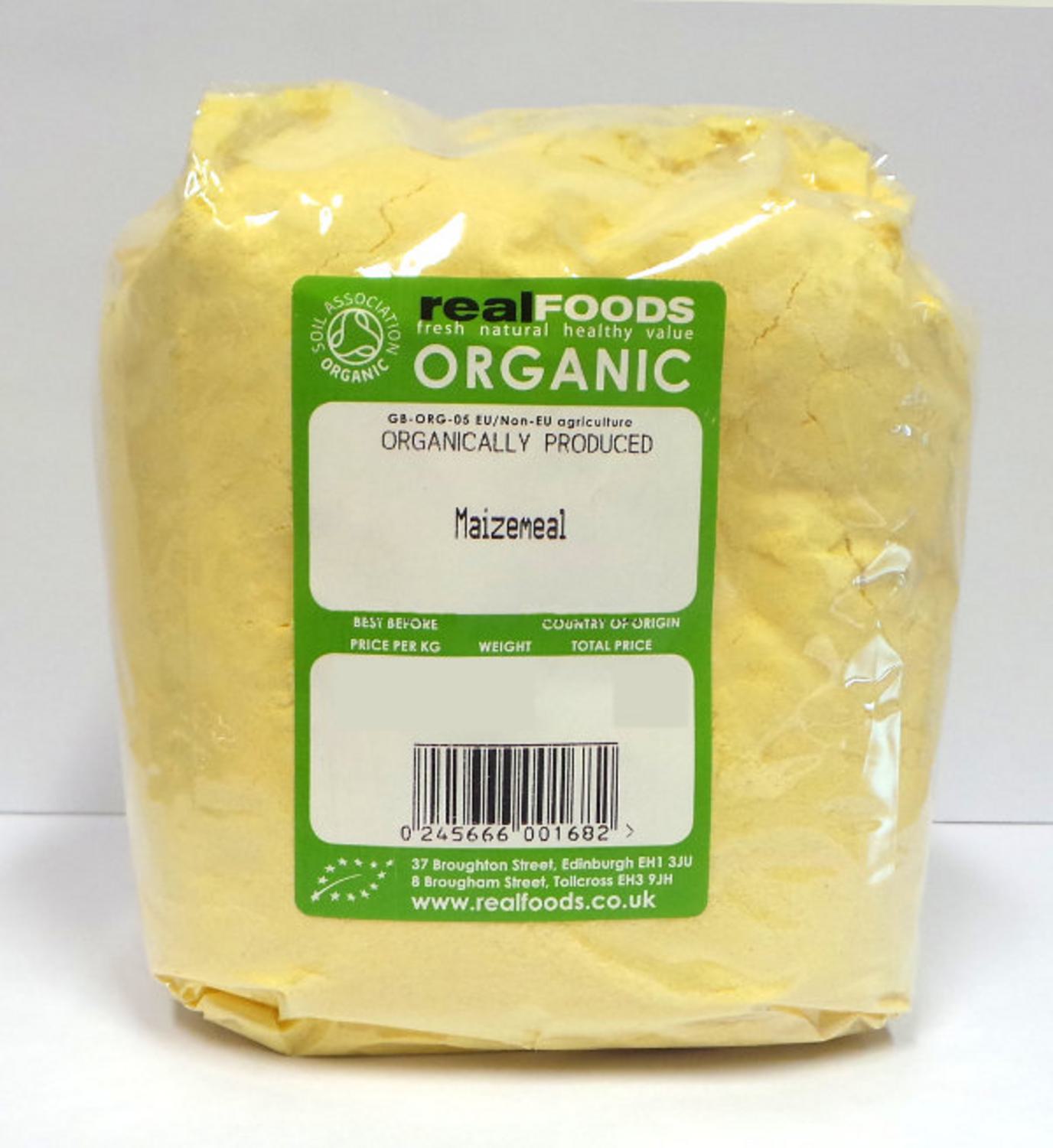 Organic Maize Meal from Real Foods Buy Bulk Wholesale Online