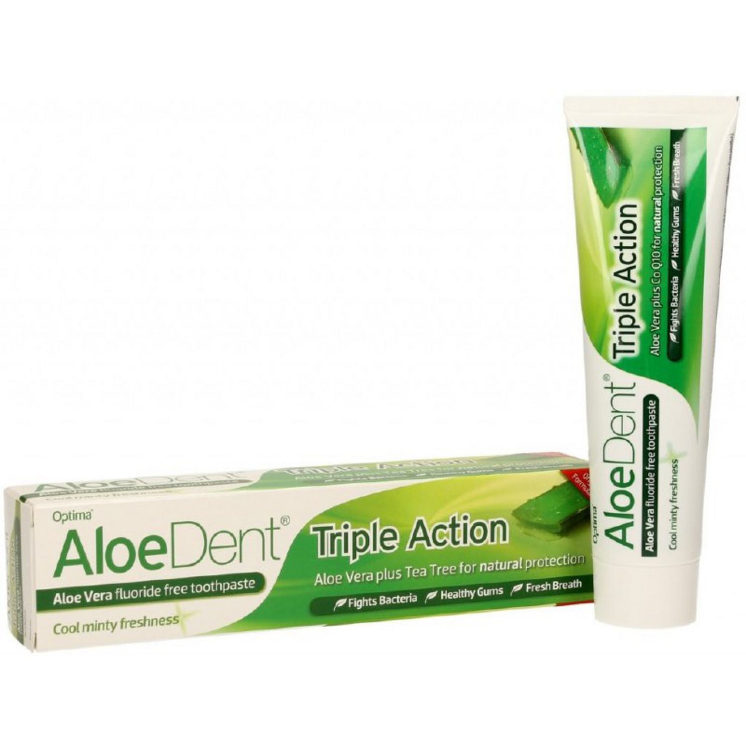 Aloe Dent Aloe Vera Fluoride Free Toothpaste Aloe Dent in 100ml from Optima