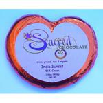 Picture of India Sunset Raw Chocolate Heart ORGANIC