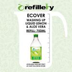 Picture of Lemon & Aloe Vera Washing Up Liquid Tollcross Refillery 
