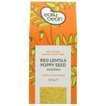 Picture of Red Lentil & Poppy Seed Crackers Vegan
