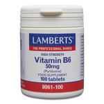 Picture of  Vitamin B6 50mg Pyridoxine Vegan