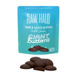 Picture of  Salted Almond Dark Chocolate Buttons ORGANIC