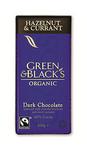 Picture of Hazelnuts & Currants Dark Chocolate 60% FairTrade, ORGANIC