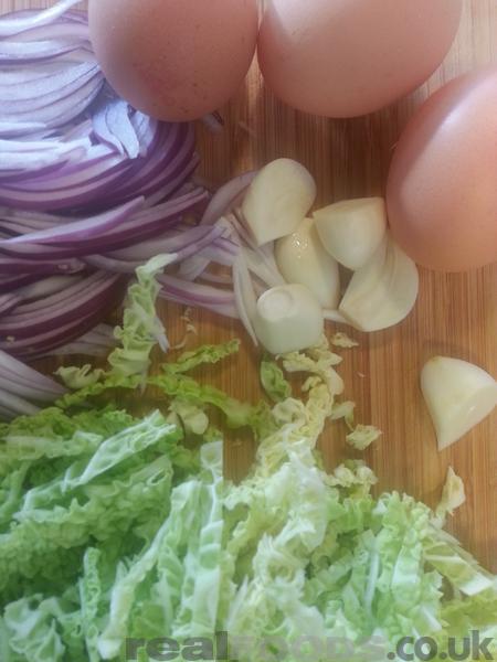 Vegetarian Savoy Cabbage Omelette Recipe