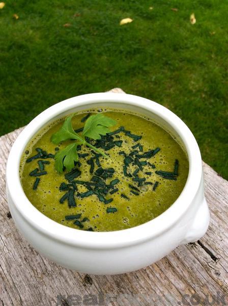 Raw Vegan Alkalising Green Soup Recipe