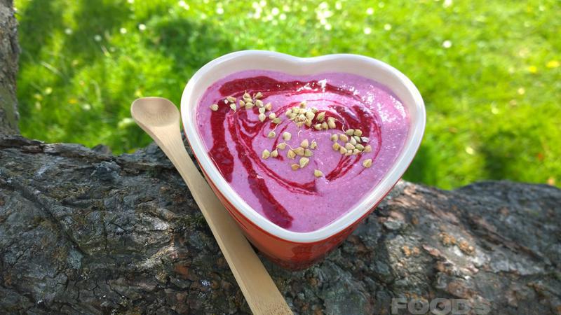 Raw Vegan Gluten Free Raspberry and Coconut Sprouted Buckwheat Porridge Recipe