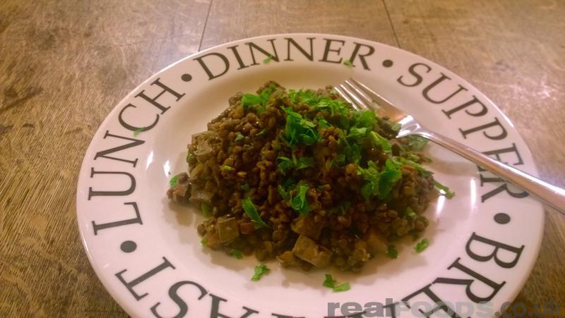 High Protein Vegan Puy Lentil and Smoked Tofu Casserole Recipe
