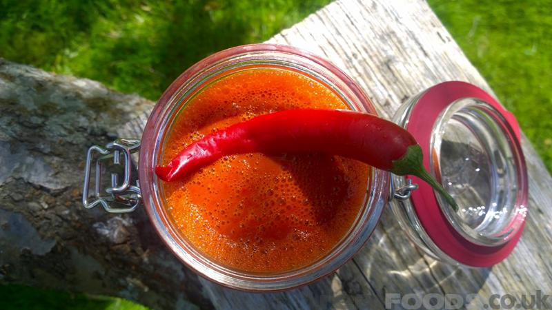 Homemade Raw Fermented Chilli Sauce Recipe