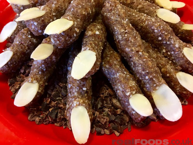 Raw Vegan Wholefood Witches Fingers Recipe