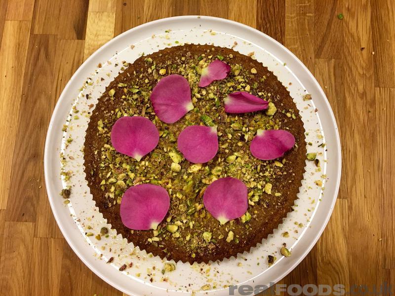 Gluten Free Rose, Orange and Pistachio Persian Love Cake Recipe