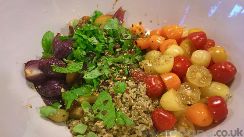 Roasted Golden Beetroot, Onion, Garlic and Freekeh Salad Recipe