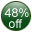 48% Off promotion sticker