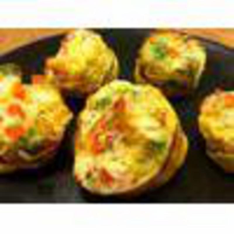 Red Bell Pepper And Feta Egg Muffins Recipe thumbnail image