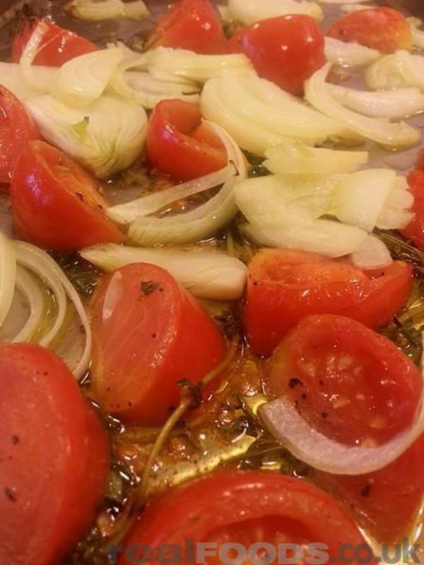 Tomato,lentil-asparagus-salad-vegan