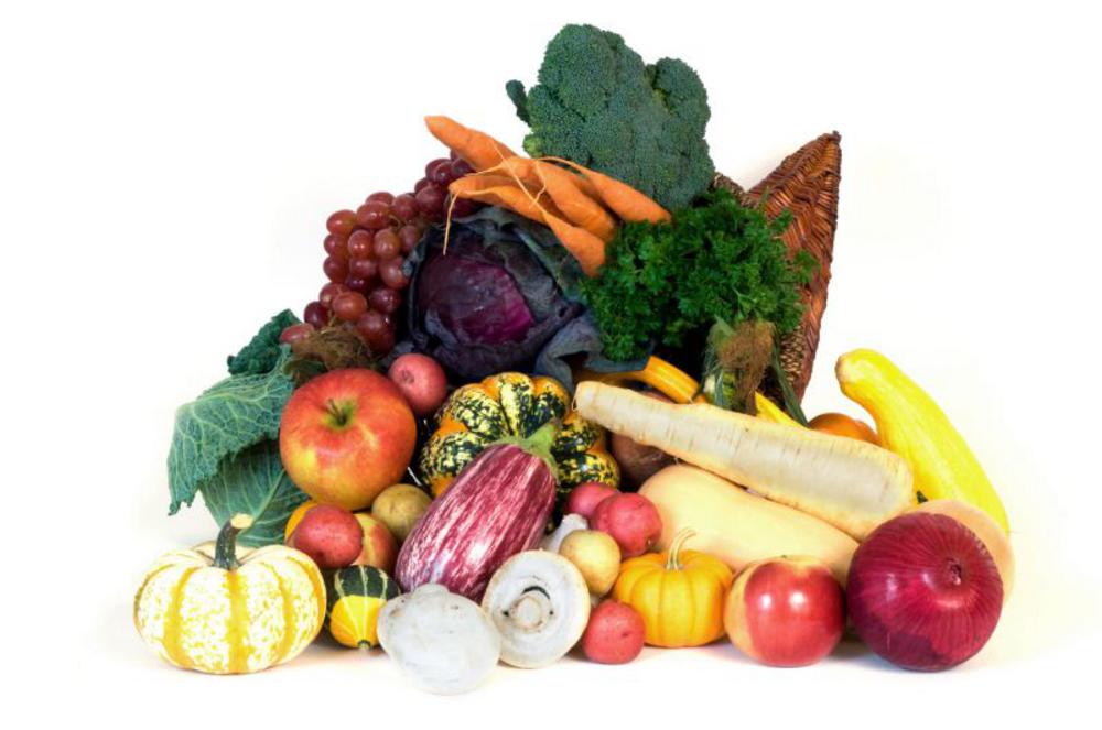 A veritable cornucopia of organic fruit and vegetables