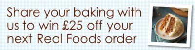 Win 25 GBP off your next Real Foods order