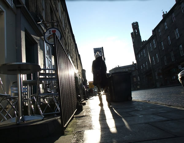 View up Broughton Street