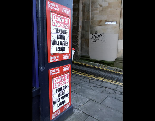 Newsagentsshop sign