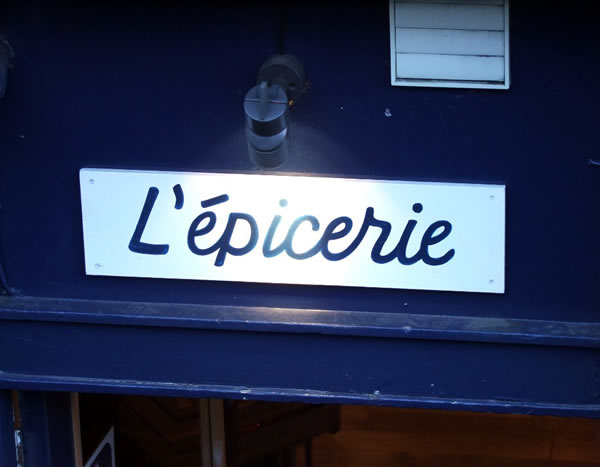 L'epicerie sign