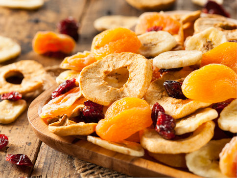 Sliced dried fruit